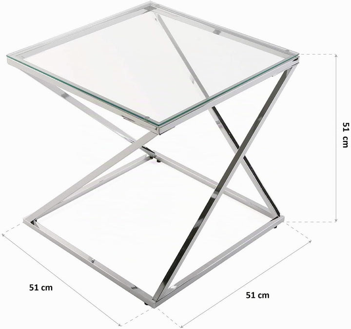 Versa Trento Beistelltisch für das Wohnzimmer, Schlafzimmer oder die Küche. Moderner, niedriger Tisc