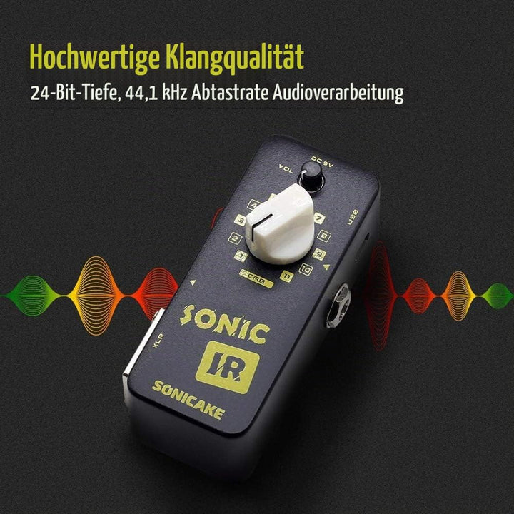 SONICAKE Sonic IR Gitarre Bass Effektpedal Lautsprecherbox Simulator Impulsantwort Lader, IR