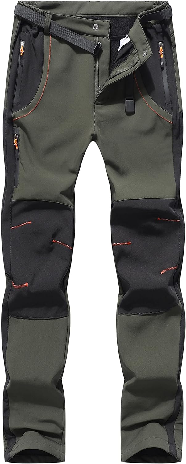 DAFENP Herren Wanderhose Outdoorhose Wasserdicht Softshellhose Winddicht Winter Skihose Snowboardhos