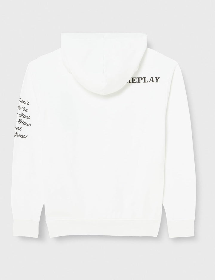 Replay Herren Hoodie mit Kapuze M Chalk.. 801, M Chalk.. 801