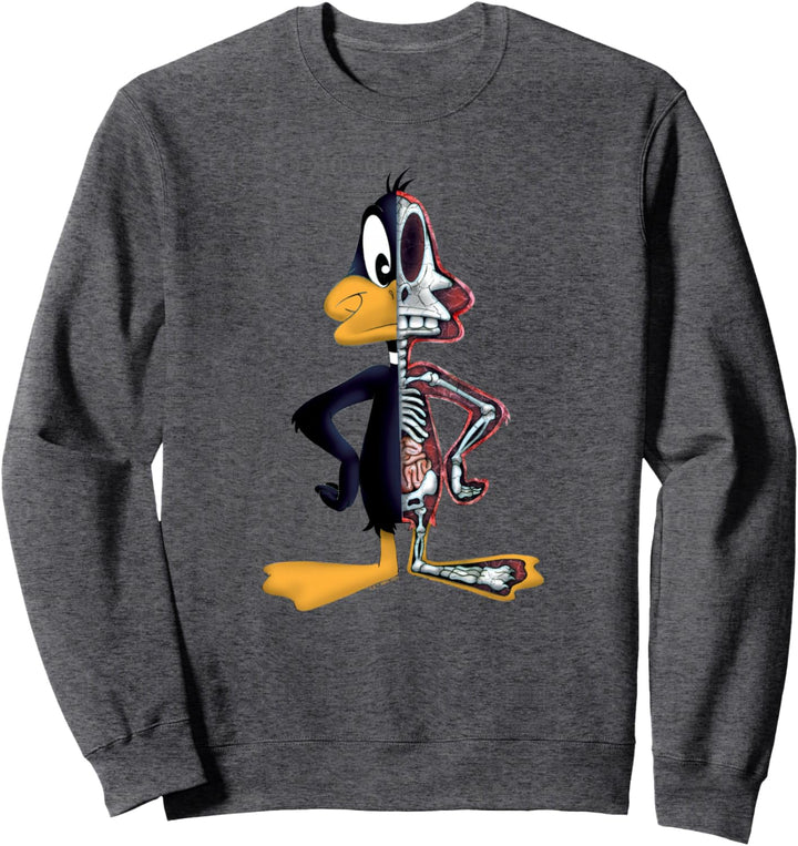 Looney Tunes Daffy Duck Half Skeleton Sweatshirt