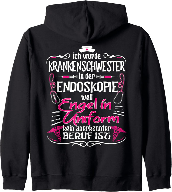Krankenschwester Endoskopie Krankenpflegerin Kapuzenjacke