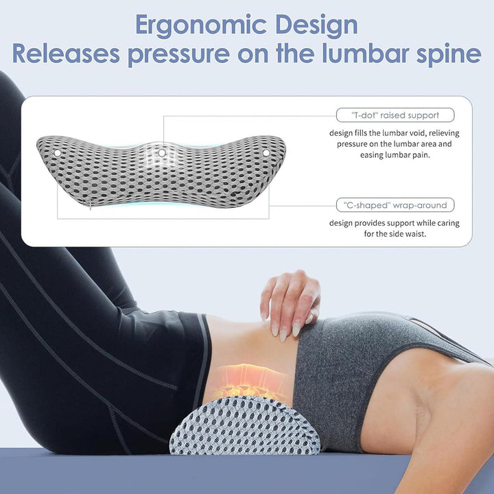Lendenwirbelstützkissen zur Linderung von Schmerzen im unteren Rücken – Ergonomisches stromlinienför