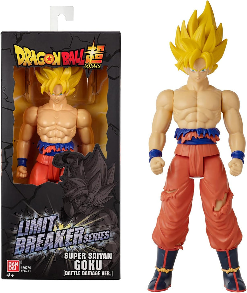 BANDAI Dragon Ball – Riesenfigur Limit Breaker – Super Saiyan Goku (Battle Damaged Ver.) – 36741 Gok