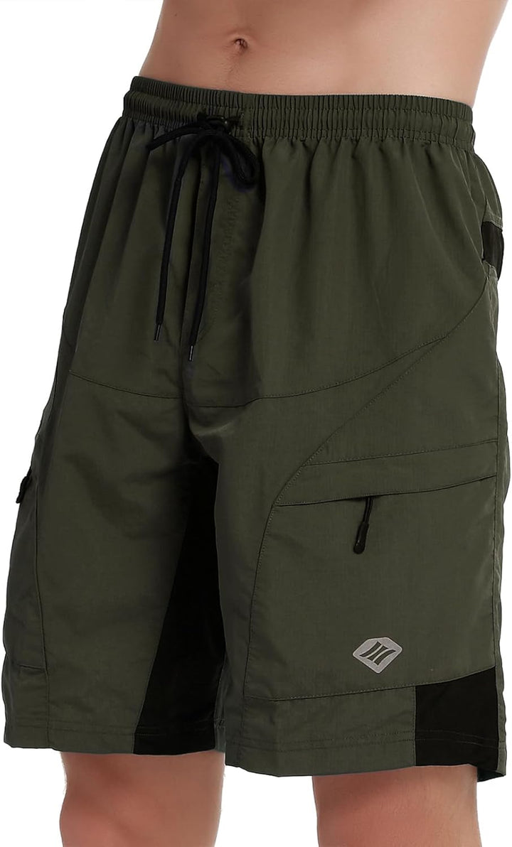 Santic Radlerhose für Herren, Radlerhose, MTB, Rennrad, mit gepolstertem Höschen, für Herren – Boden