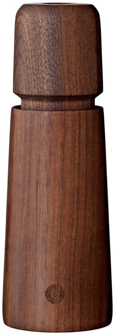 CrushGrind - STOCKHOLM Pepper Mill Walnut 17 cm 168 mm (1er Pack) Black, 168 mm (1er Pack) Black