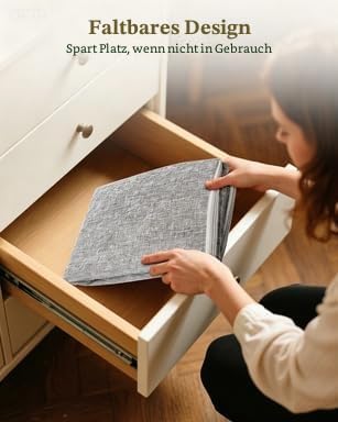 HOLULO Aufbewahrungstasche Gross, Aufbewahrungstasche für Bettdecken mit verstärktem Griff und Stabi