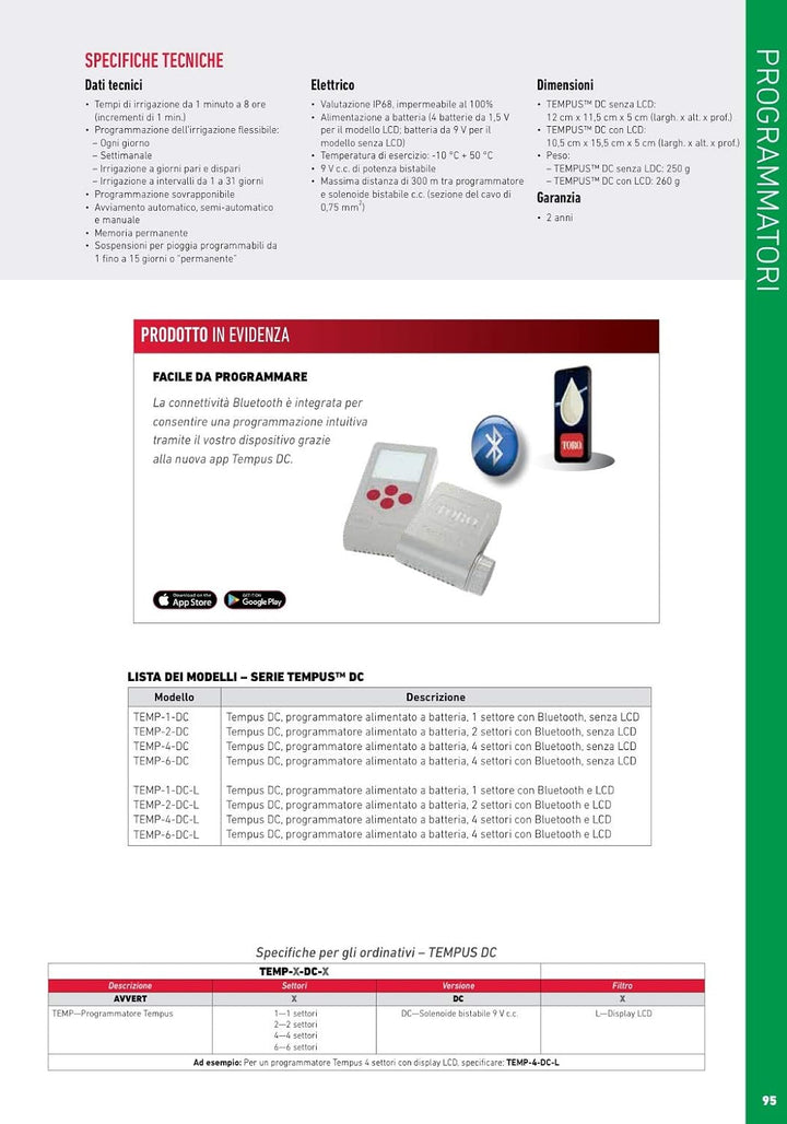 Toro Tempus WP 4-DC-L BT 4 Zonen Bluetooth und LCD Display Steuerbox