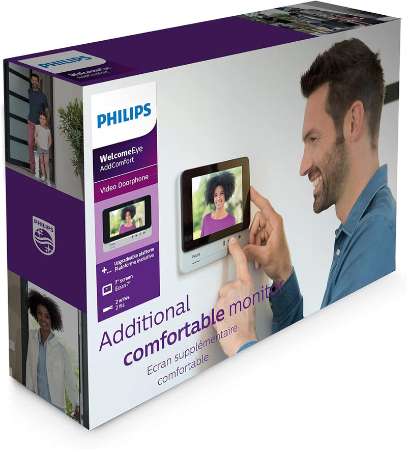 PHILIPS WelcomeEye ADD COMFORT Zusatzmonitor, 7 Zoll