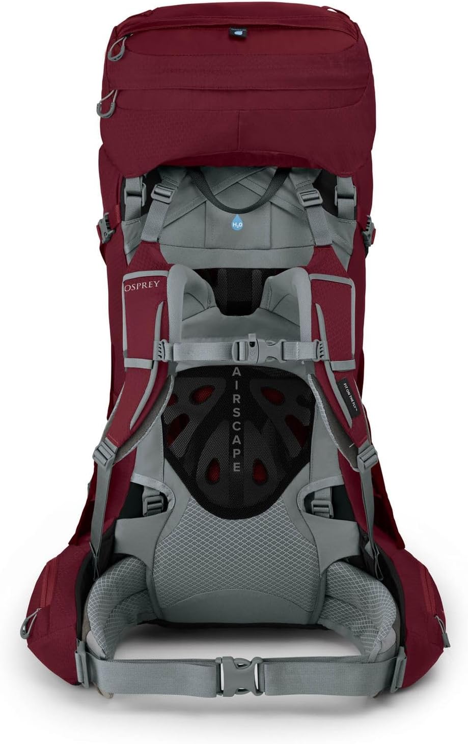 Osprey Ariel 55 Trekkingrucksack für Frauen Claret Red XS-S, Claret Red XS-S