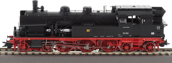 ESU 31184 H0 Dampflok 78 395, DR, Ep. III, DC+AC-Sound, Modellbahnlokomotive, Schwarz, für Erwachsen