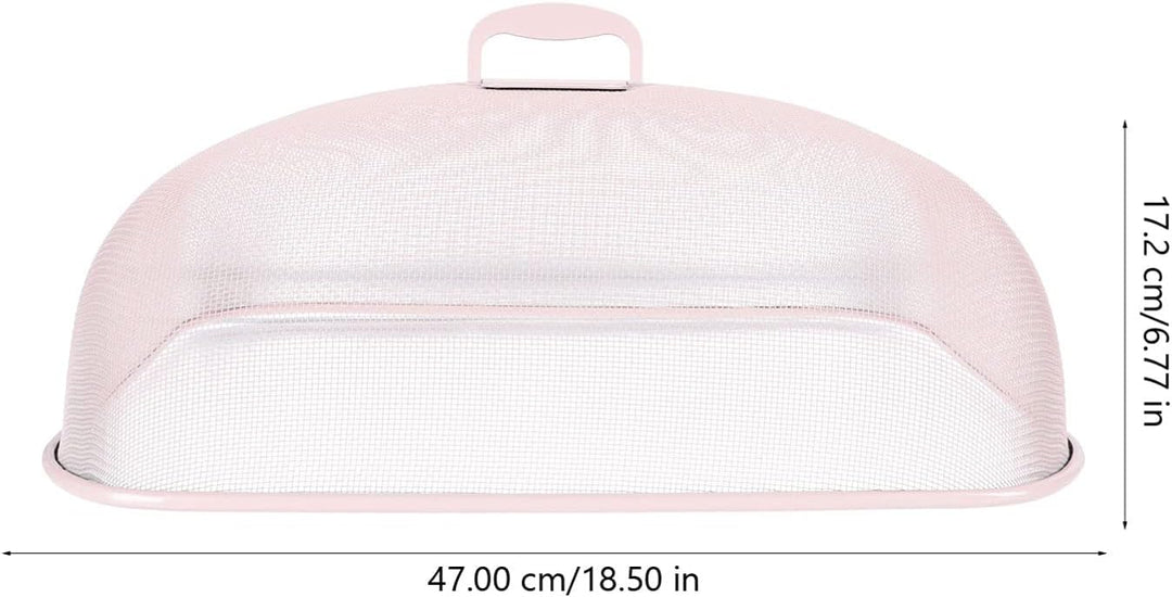 Happyyami Tischtuch Metall 1Pc Mesh Food Covers Mahl Fliegenhaube Fliegenhaube Partyzubehör Rosa, Ro