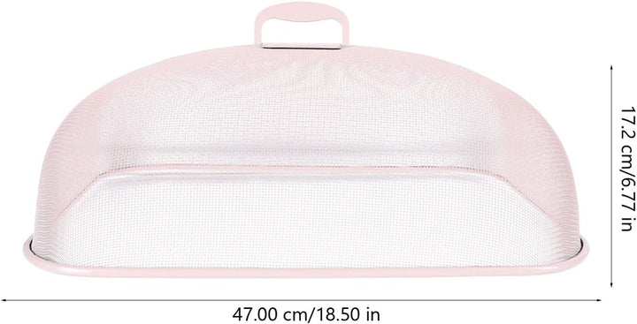 Happyyami Tischtuch Metall 1Pc Mesh Food Covers Mahl Fliegenhaube Fliegenhaube Partyzubehör Rosa, Ro