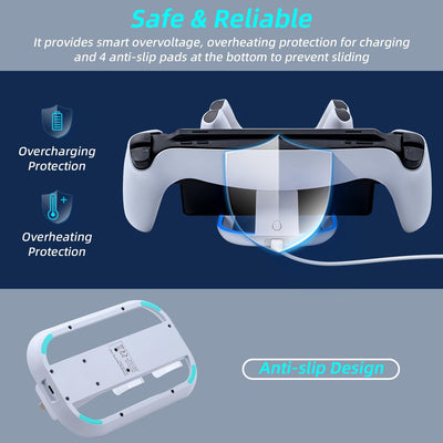 Mcbazel Ladestation für PS Portal Remote Player/PS5 Controller, PS Portal Remote Player/PS5 Controll