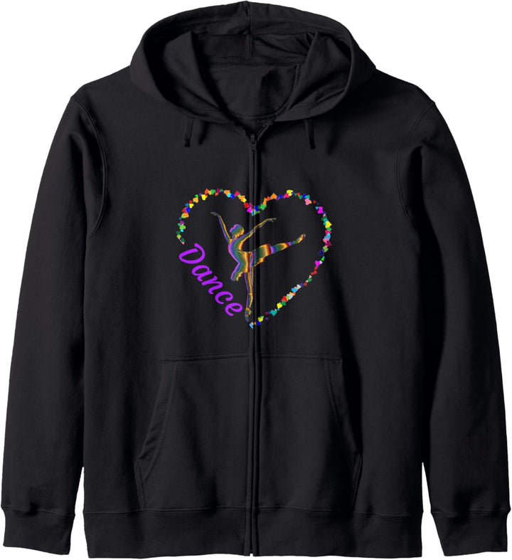 Ballerina-Ballett-Design für Damen, Teenager und kleine Mädchen. Kapuzenjacke