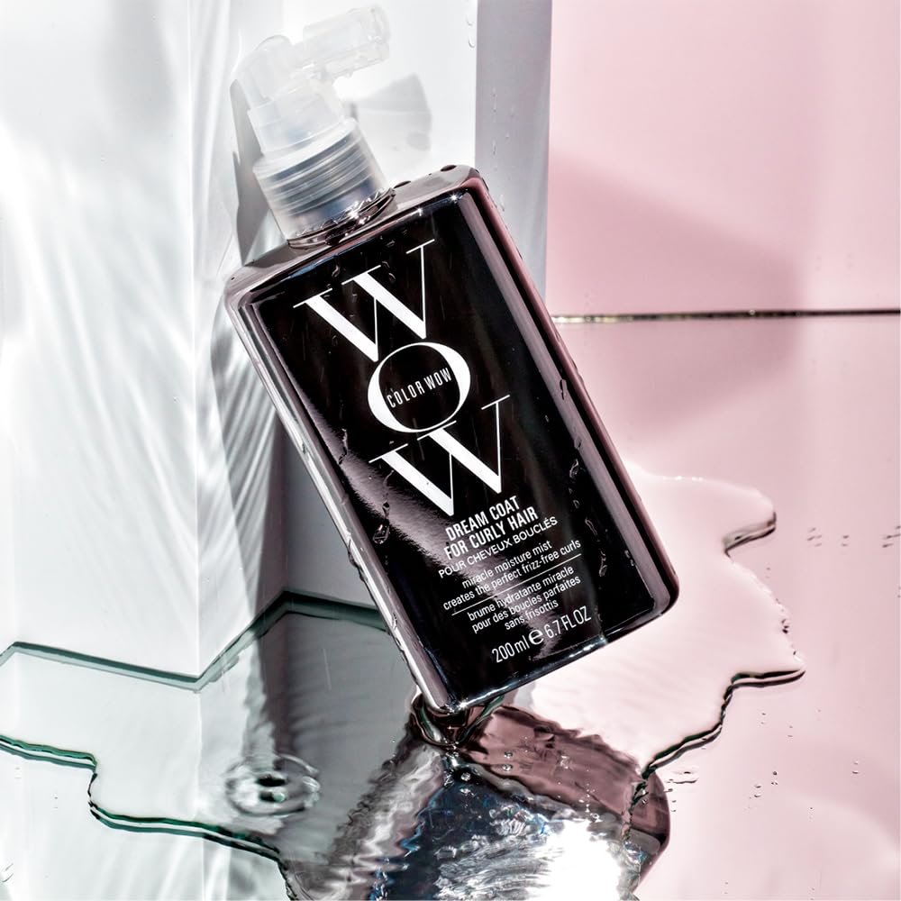 Color Wow Dream Coat Curly Hair Stylingspray, Anti Frizz Spray Lockiges Haar, Ultraleichtes Glanzspr