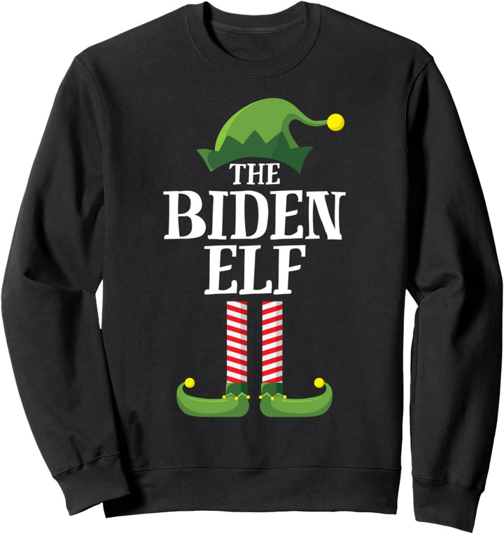 Biden Elf Matching Family Group Christmas Party Pajama Sweatshirt