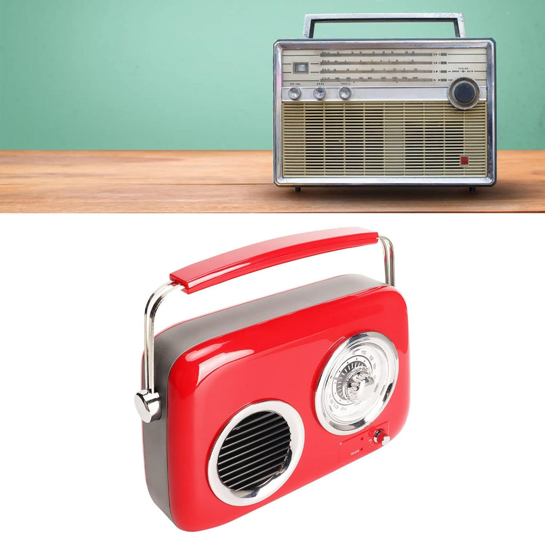 Vintage-Radio Retro-Radio Bluetooth-Lautsprecher, Tragbares Digitalradio, Tragbarer HiFi-Stereo-Soun