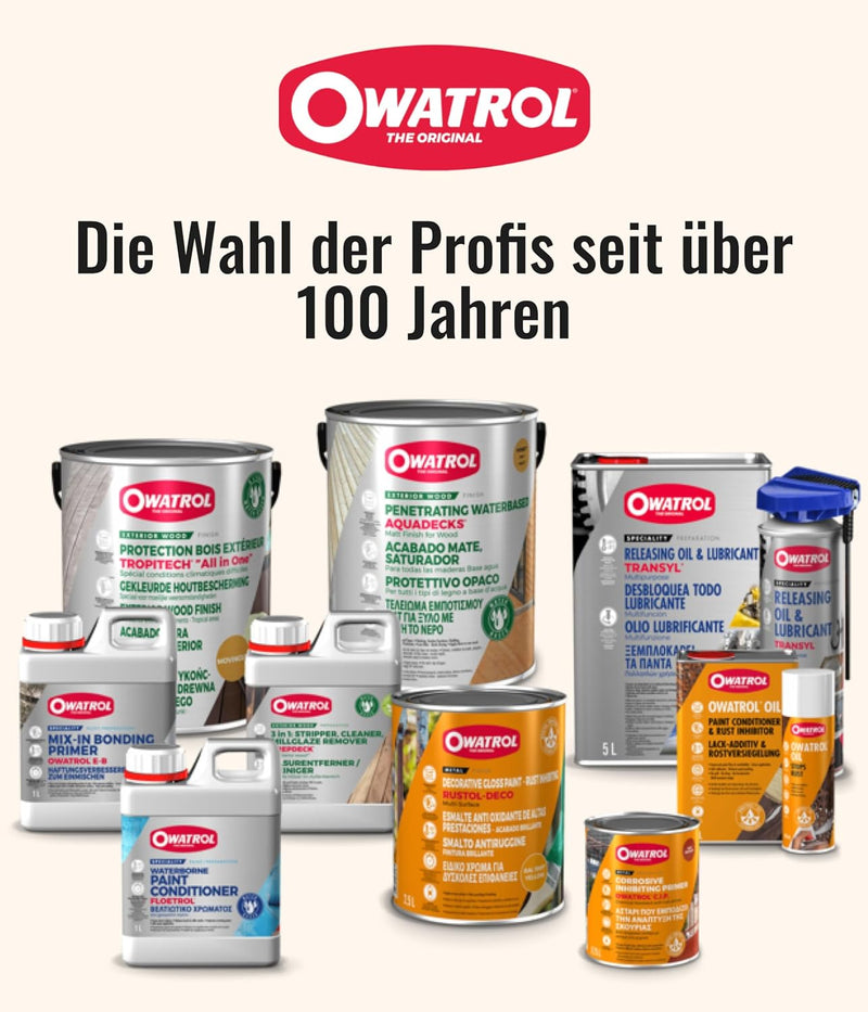 OWATROL® Rostumwandler [1Liter] - Rostumwandler mit Grundierung - Auto - Rostschutzgrundierung - Ros