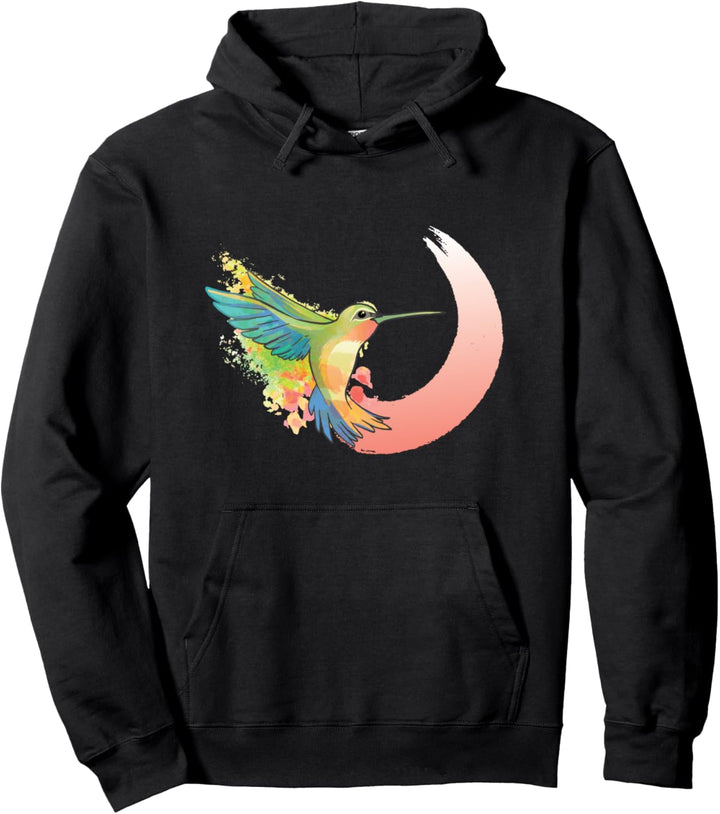 Süsser Kolibri in Regenbogenfarben Pullover Hoodie