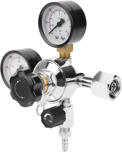 CO2-Regler, Fassregler, Dual-Kegerator-Manometer CO2-Regler mit Sicherheitshandbuch Druckentlastungs