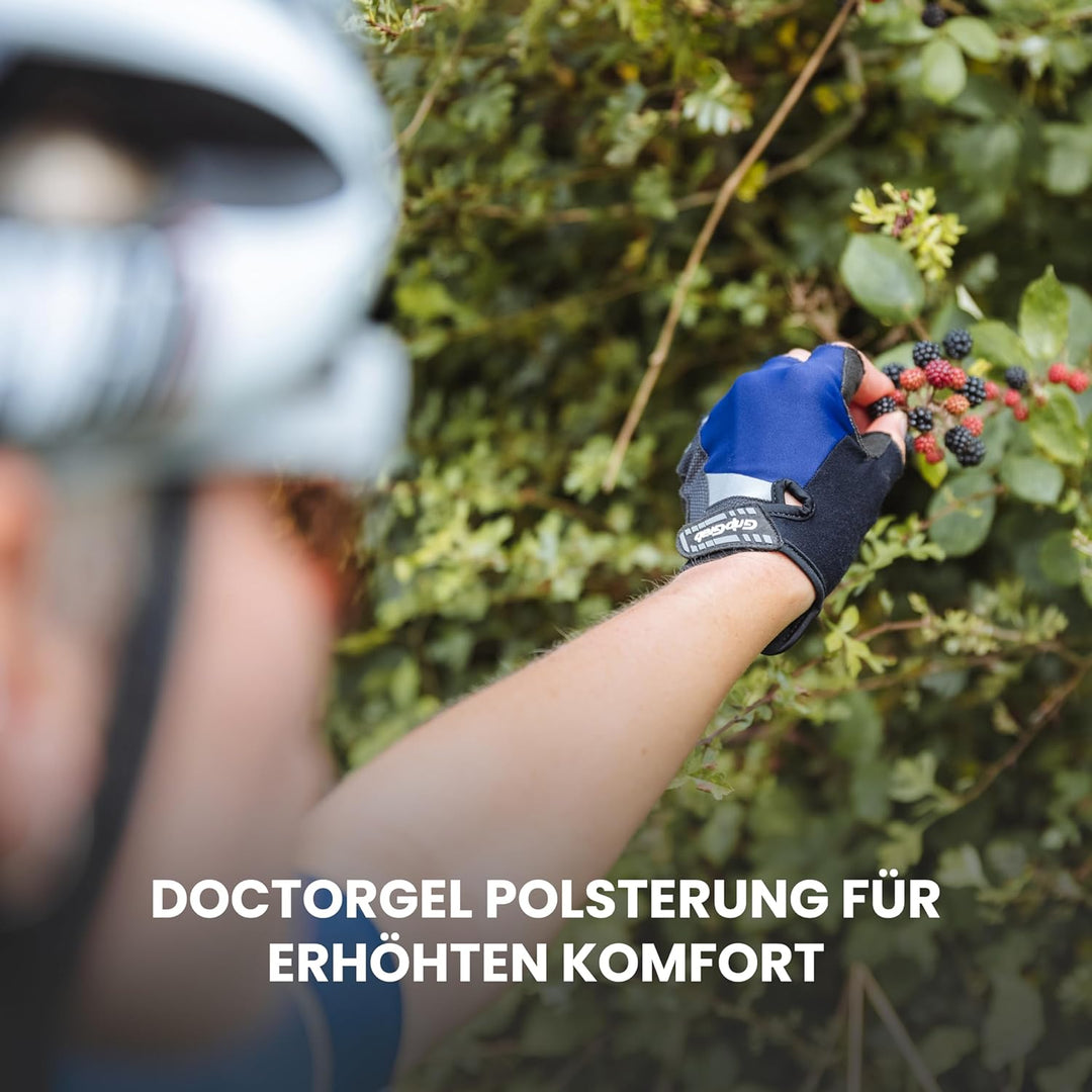 GripGrab SuperGel 6mm DoctorGel Polsterung Kurzfinger Fahrradhandschuhe Dämpfende Fingerlose Sommer