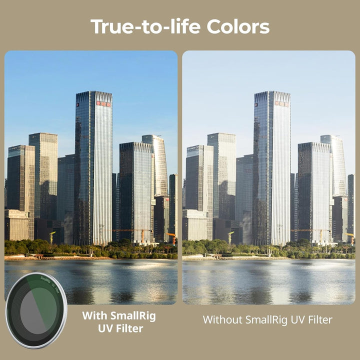 SMALLRIG Magnetischer UV-Filter für FUJIFILM X Half Kamera, optisches Glasobjektiv, Leichter Alumini