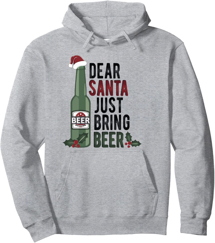 "Dear Santa Just Bring Beer", für Herren Pullover Hoodie