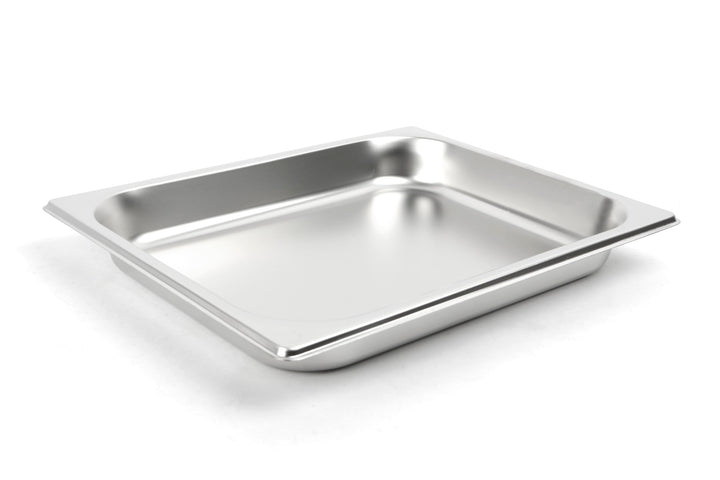 METRO Professional Grillpfanne aus Edelstahl, Gastronorm GN 1/2, 31 × 21 × 4.5 cm, Spülmaschinengeei