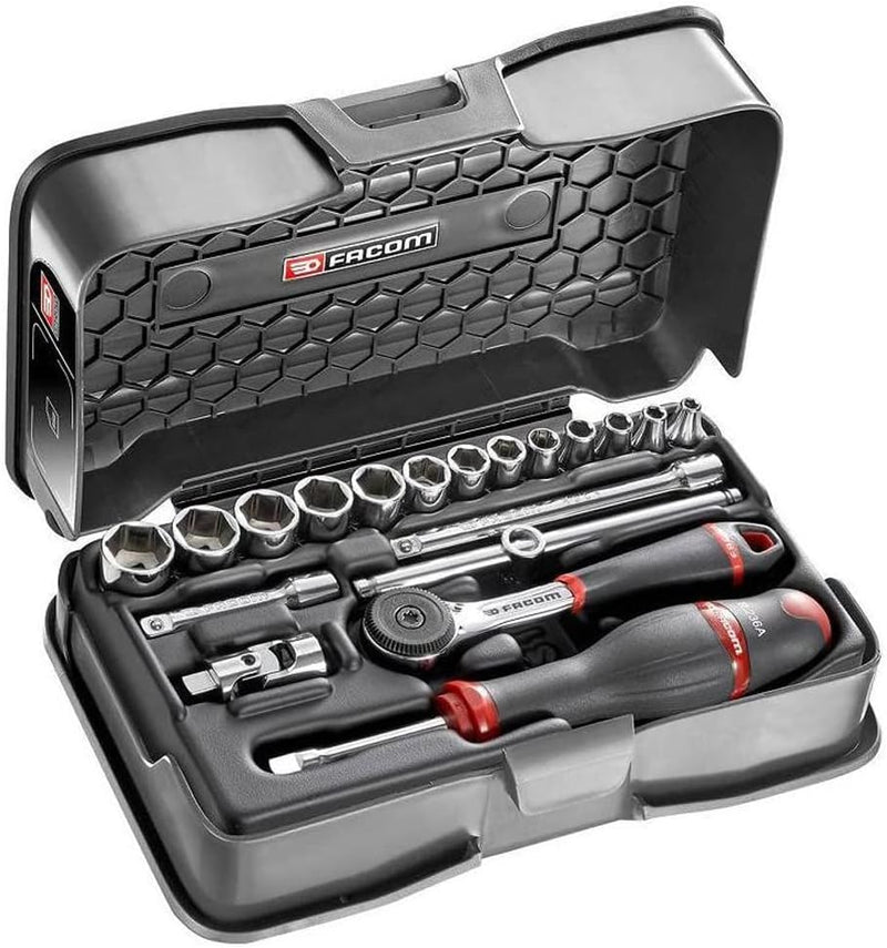 Steckschluessel-Set 1/4 R.161B, 19-tlg