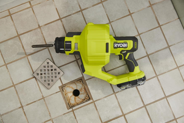 RYOBI 18 V ONE+ Akku-Rohrreinigungsgerät R18DA-0, 6 mm Kabeldurchmesser, ohne Akku und Ladegerät