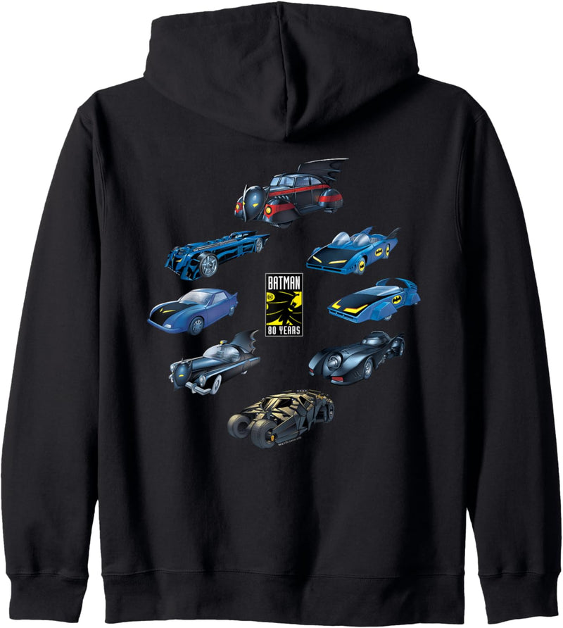 Batman 80 Years Batmobile Oval Kapuzenjacke