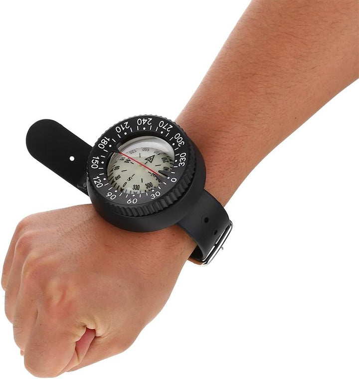 Dilwe Handgelenk Kompass, Wasserdicht Tauchkompass Scuba Tauch Kompass Outdoor Kompass für Survival,
