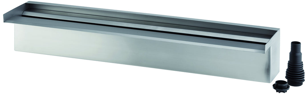 OASE 50585 Waterfall 60 - Edelstahl-Wasserfall 60 cm breit für Wasservorhänge an Mauer und Wand für