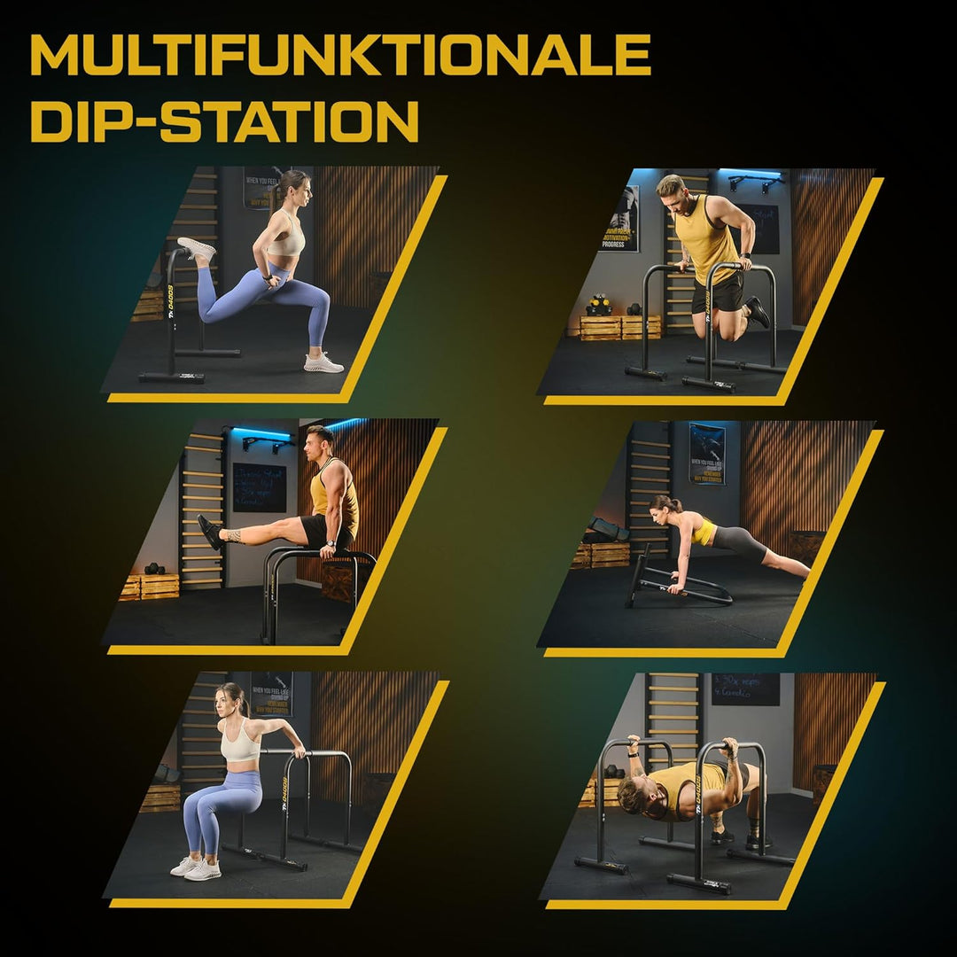 Dip Barren TX-040DS | Dip Station bis 200 kg, höhenverstellbar | Calisthenics Equipment