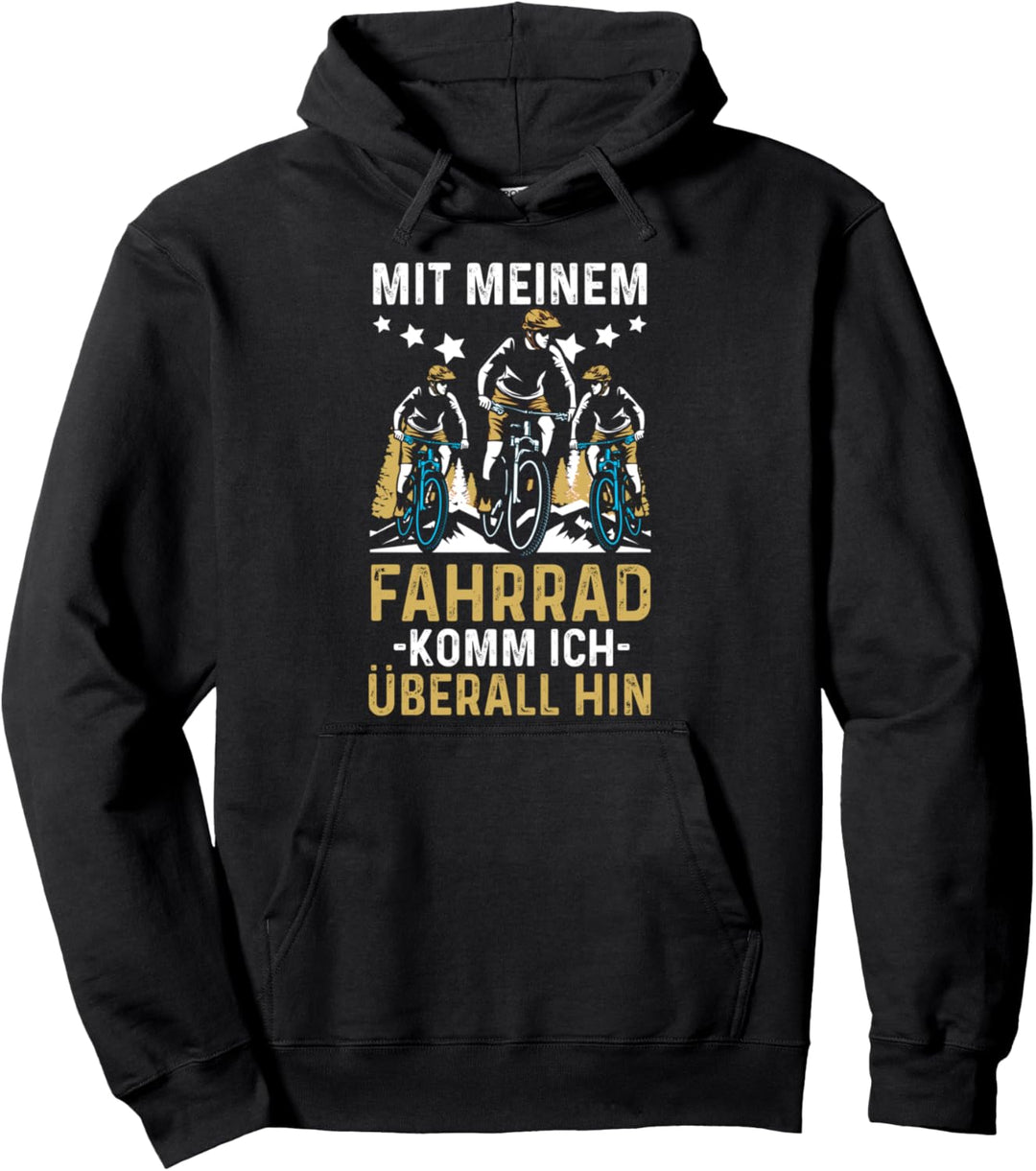 Fahrradfahrer auf dem Rad lustiges Fahrrad Pullover Hoodie