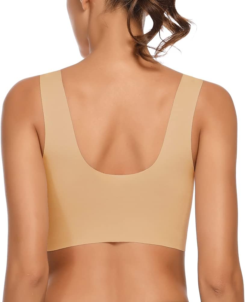 WOWENY Damen Vollschalen BH bügel Zero Feel Push up Seamless BH Nahtlos Komfort Soft BH Schlaf BH Kl