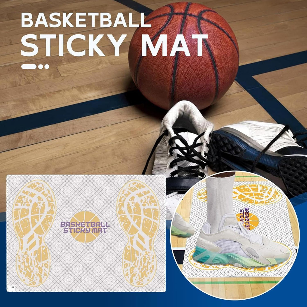 Traktionsmatte, Basketball, 43,2 x 30,5 cm, selbstklebendes Griffpolster für Schuhe, austauschbar, r