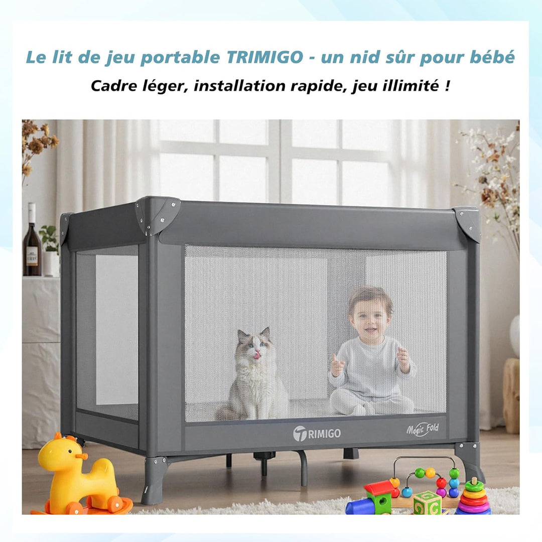 Baby Reisebett Dream N Play, faltbares Babybett, faltbar & tragbar für Babys bis 15 kg, Kompaktes Re