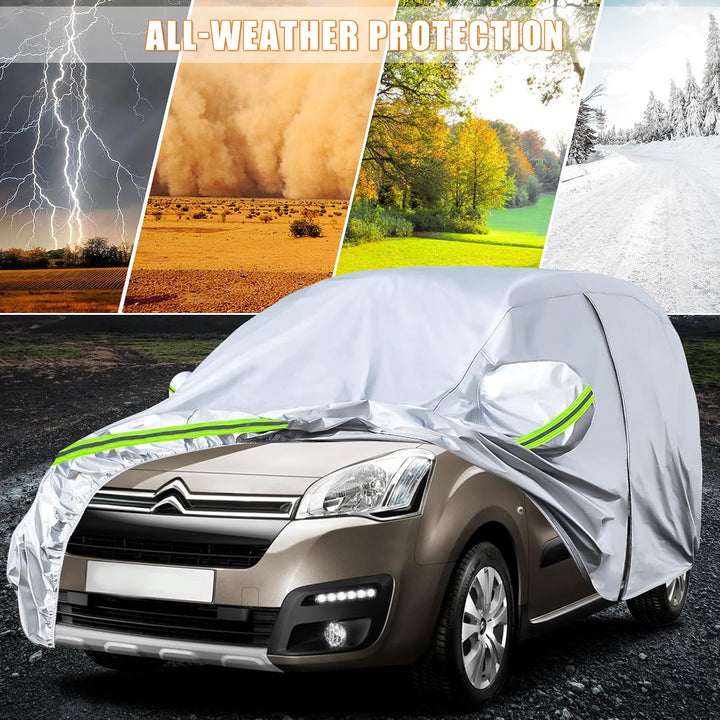 Autoschutzhülle Auto Abdeckung Geeignet für Citroen Berlingo 2008-2018, LWB Autoabdeckung Auto Abdec