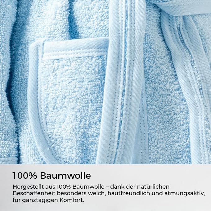 Baby Bademantel mit süssem Giraffenmotiv – Kapuzenbademantel aus 100% Baumwolle – Weich, saugfähig &