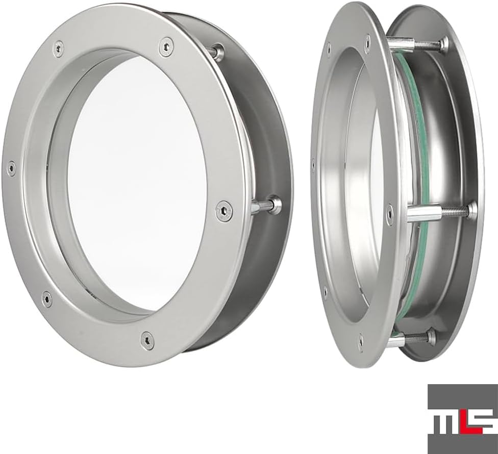 MLS Bullauge B4000, Bullauge für Türen, aus Robustem Aluminium, VSG-Sicherheitsglas, Passend für 40