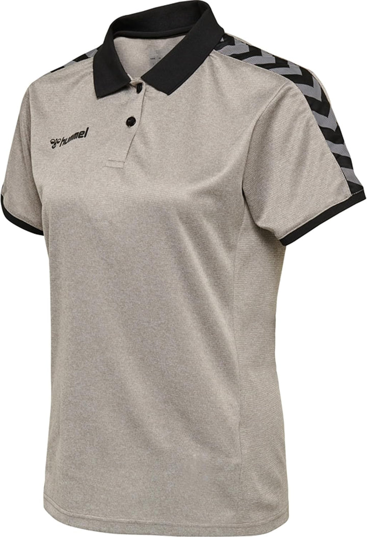 hummel Damen Hmlauthentic Woman Functional Polo Polo S Grey Melange, S Grey Melange