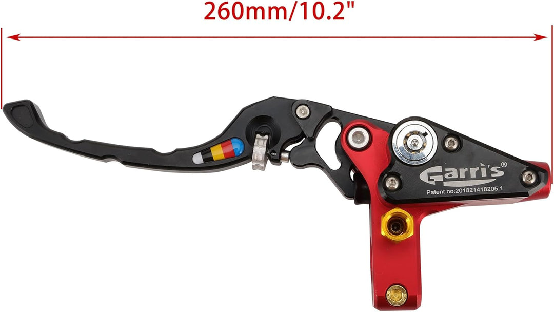 WOOSTAR 22mm Motorrad Hydraulische Kupplung Hauptbremszylinder mit CNC Bremshebel Ersatz für Motorra