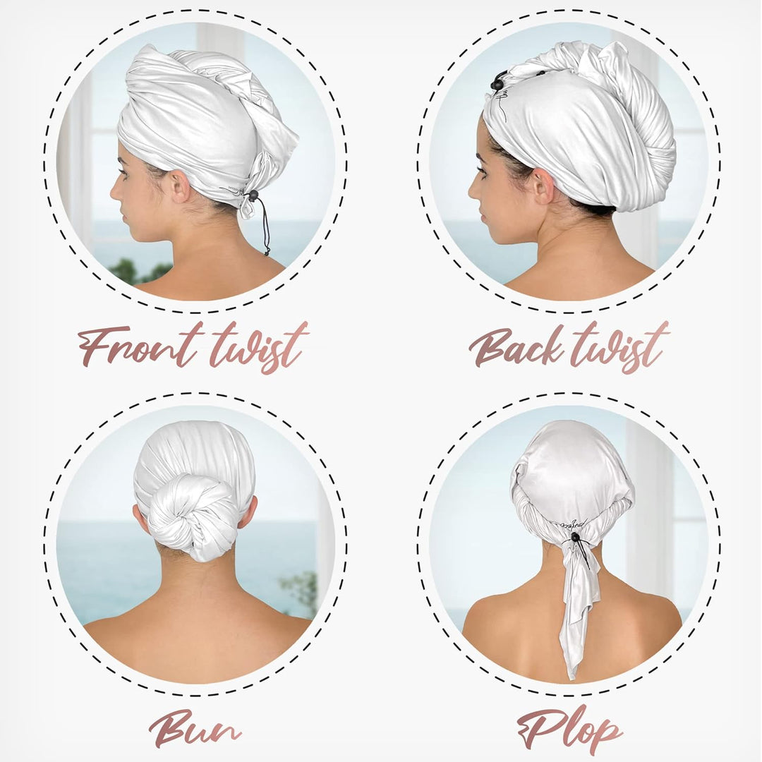 Haarhandtuch &amp; Curl Scrunching Towel Set – The Perfect Haircare – Micro Plop – Curly Girl Method (CG