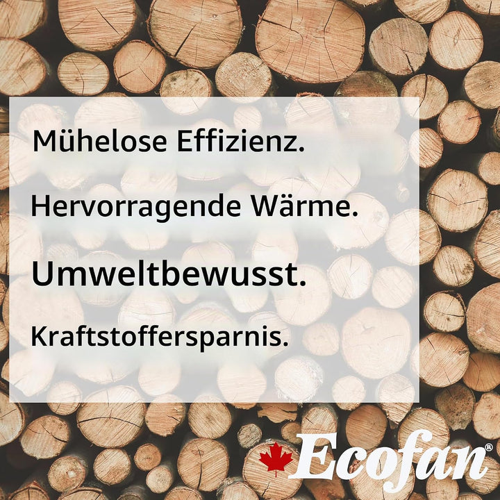 Ecofan UltrAir, 810CAKBX Classic Styled, hitzebetriebener Holzofenventilator, 125 CFM, Nickel, mittl