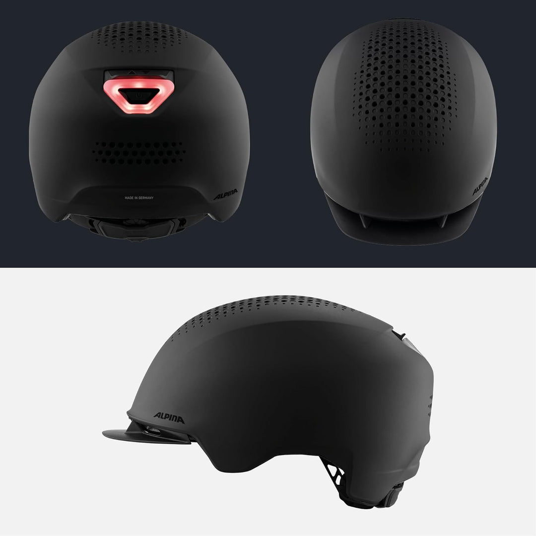 ALPINA Idol Helm schwarz 52-56 cm, 52-56 cm