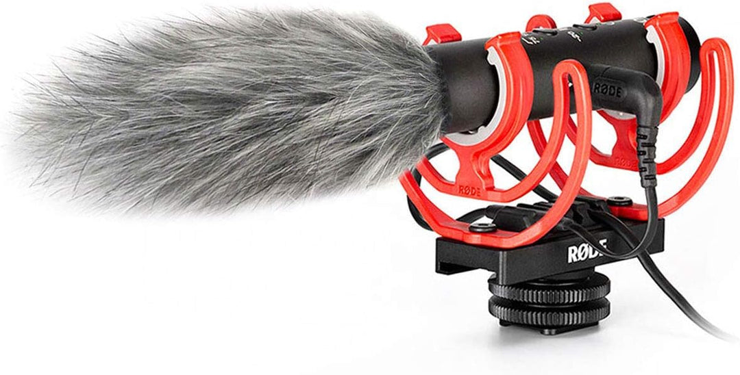 Rode Videomic NTG Broadcast Kamera-Mikrofon + keepdrum Fell-Windschutz