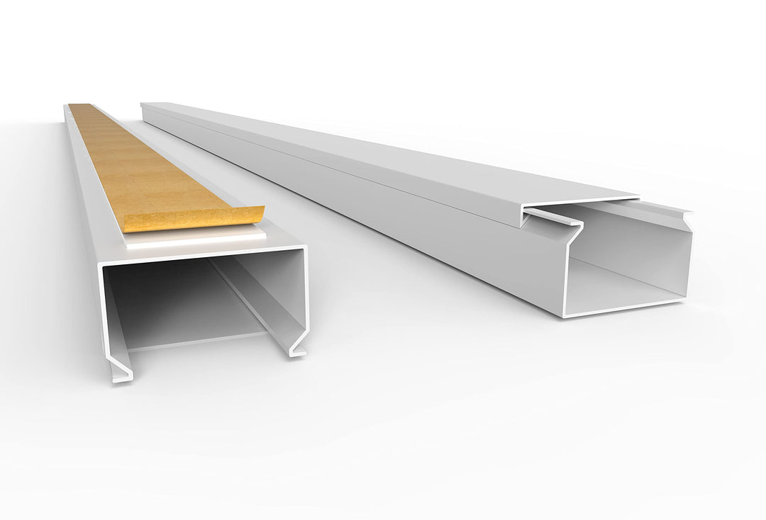 SCOS Smartcosat Kabelkanal 40 x 25 mm H x B 10x 1 m Selbstklebend PVC Kunststoff, Aufputz für Wand M