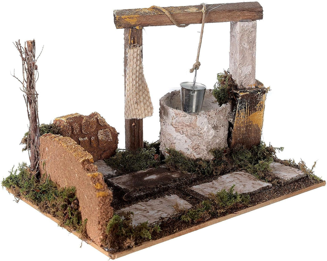 Holyart Brunnen mit Torbogen für Krippe, 15x20x15 cm